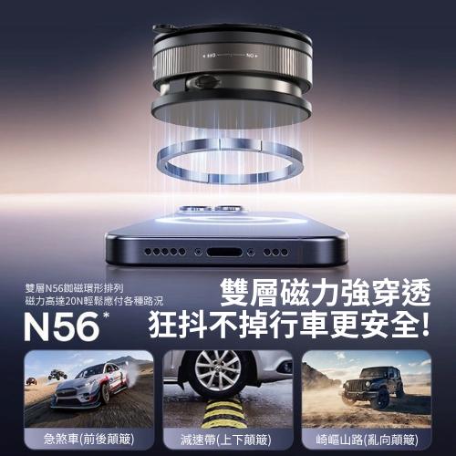 【台灣現貨火速寄出】車載磁吸手機支架 便捷 折疊 雙環手機架 360度旋轉 Y6 真空吸盤吸附 C0006-細節圖4