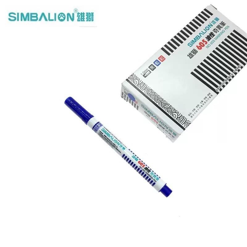 【台灣現貨火速寄出】雄獅奇異筆 605 勾線筆 記號筆 黑色 美術 勾選 單頭油性-細節圖4