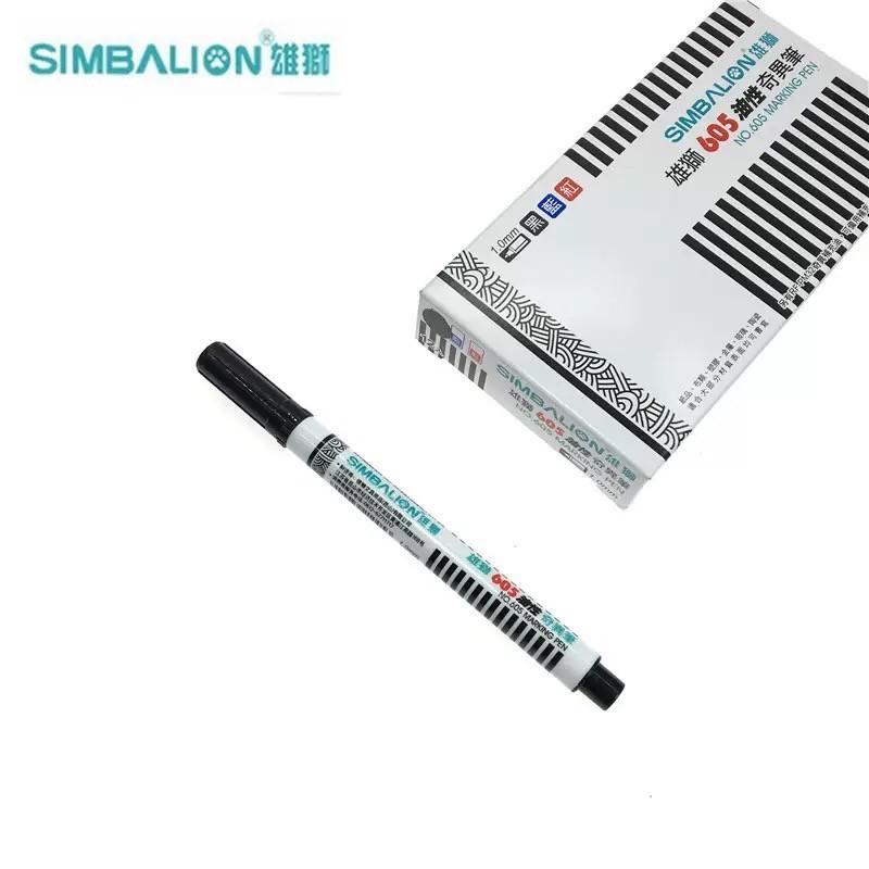 【台灣現貨火速寄出】雄獅奇異筆 605 勾線筆 記號筆 黑色 美術 勾選 單頭油性-細節圖6