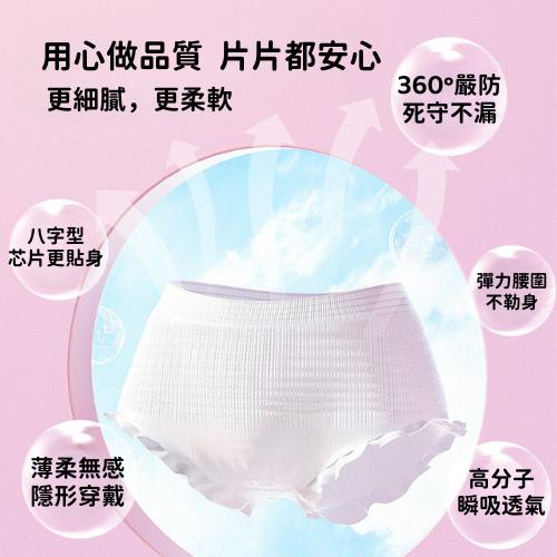 【台灣現貨火速寄出】安睡褲 衛生棉褲 瞬吸 褲型衛生棉 安心褲 晚安褲 防側漏 隱形褲 褲型衛生巾-細節圖3