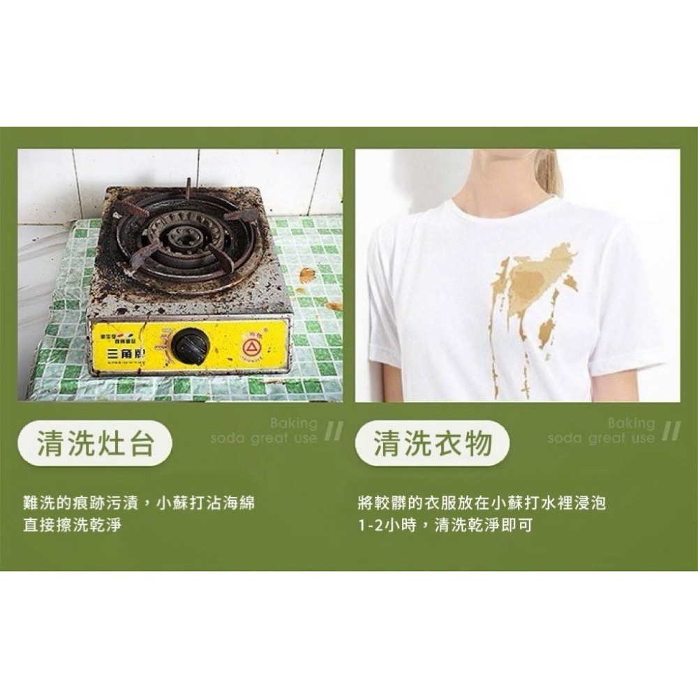 【台灣現貨火速寄出】多用途小蘇打 去污淨 磁磚清潔劑 洗衣服 專用 廚房玻璃水垢 萬用去污粉-細節圖7