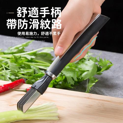 【台灣現貨火速寄出】不銹鋼切蔥絲神器 超細 家用廚房切絲刀刮 蔥刨 蔥花 芹菜 多功能切菜器 切蔥-細節圖4