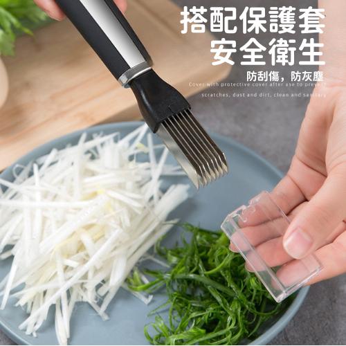 【台灣現貨火速寄出】不銹鋼切蔥絲神器 超細 家用廚房切絲刀刮 蔥刨 蔥花 芹菜 多功能切菜器 切蔥-細節圖5