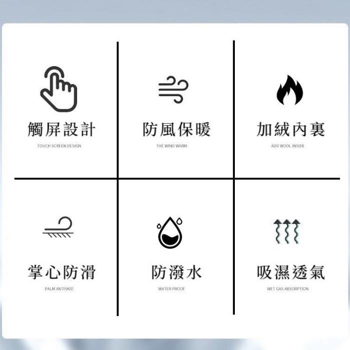 【台灣現貨火速寄出】冬季運動保暖手套 騎車手套 男女防潑水 騎乘防風 防寒 情侶騎車 開車防滑觸控螢幕-細節圖8