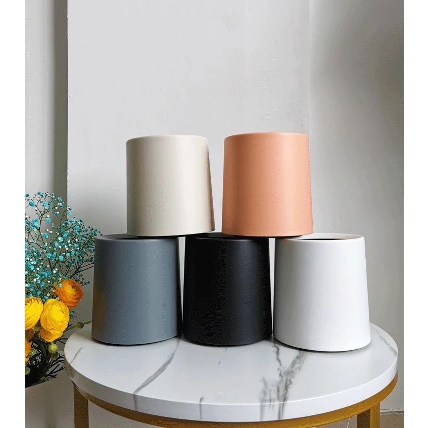 【台灣現貨火速寄出】桌上垃圾桶 塑膠 懶人 迷你 家用 客廳 桌上用筆筒 雙層小號 垃圾桶 簡約風-細節圖2