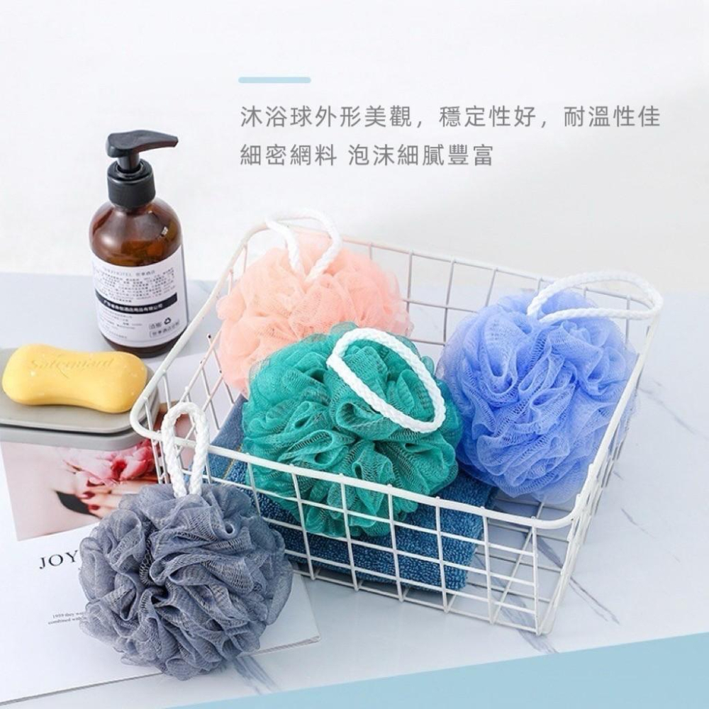 【台灣現貨火速寄出】浴球 細網 搓背 沐浴花 大號沐浴球 洗澡花 柔軟起泡沐浴花球-細節圖2