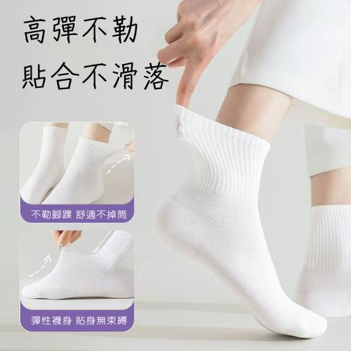 【台灣現貨火速寄出】一次性丟丟襪 5雙/包 一次性襪子 男女 免洗襪子 中筒襪 高筒襪 出差 旅行 便攜日拋 D0004-細節圖2