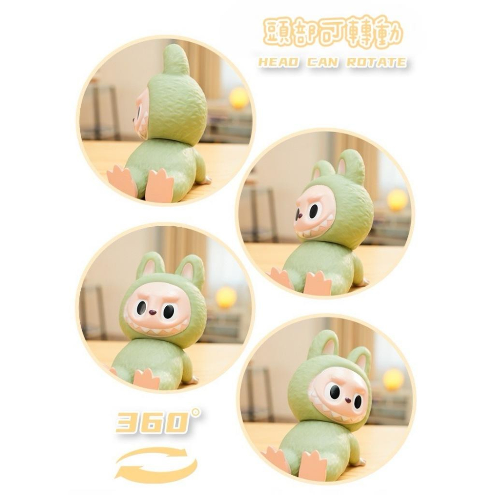 【台灣現貨火速寄出】潮玩labubu搪膠娃娃擺件 手機支架 公仔 卡通 泡泡瑪特 手機架 懶人架 labubu-細節圖7