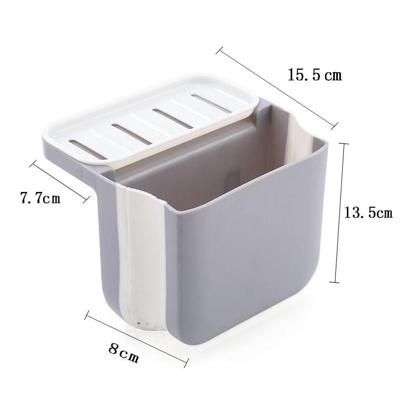 【台灣現貨火速寄出】廚房水槽伸縮瀝水籃 吸盤可折疊 掛式置物架 廚餘 水池乾濕分離垃圾桶-細節圖7