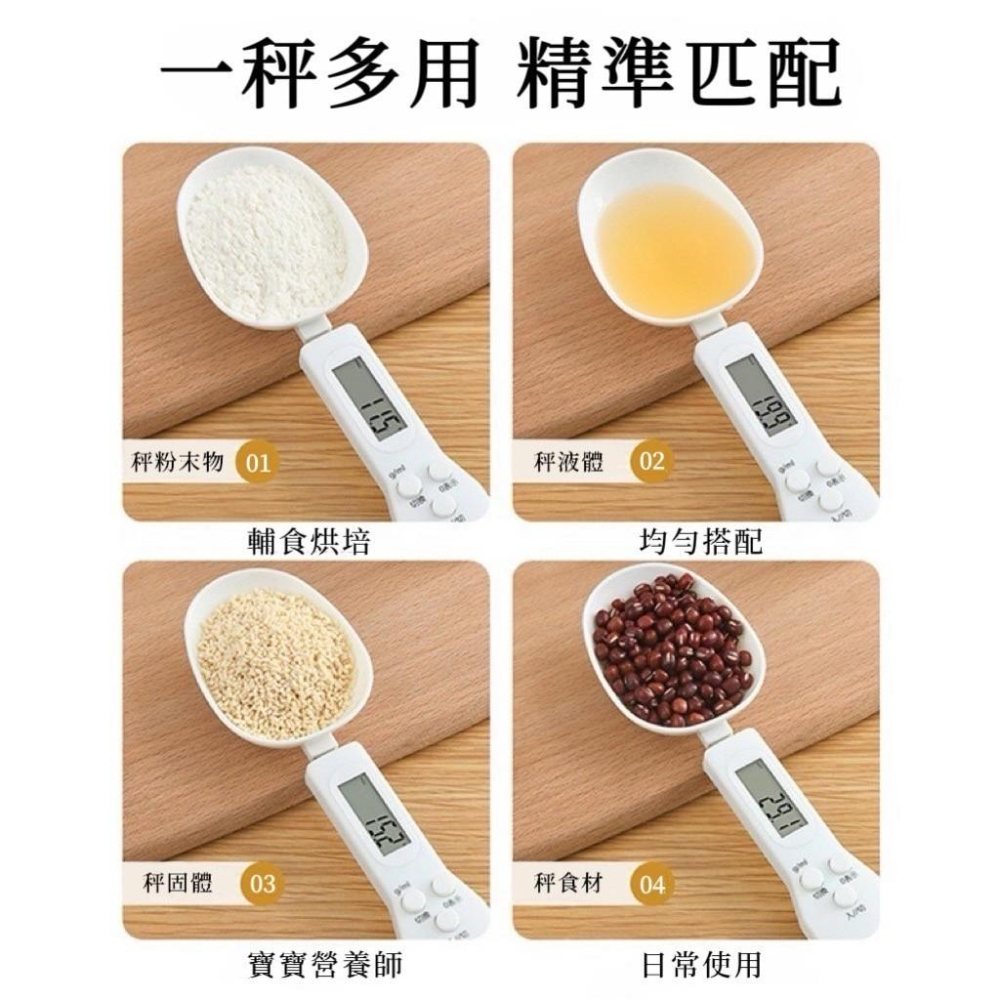 【台灣現貨火速寄出】湯匙秤 手持配料電子秤 家用 廚房秤 食物克秤 秤重湯匙秤-細節圖6