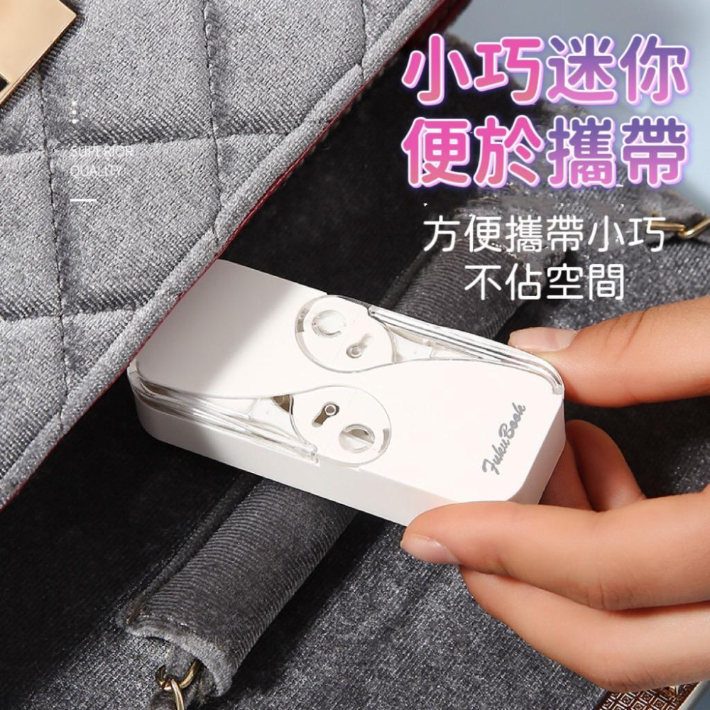 【台灣現貨火速寄出】便攜式迷你雙開牙線收納盒 牙線自動彈出 隨身攜帶 自動牙線盒 牙線棒-細節圖3