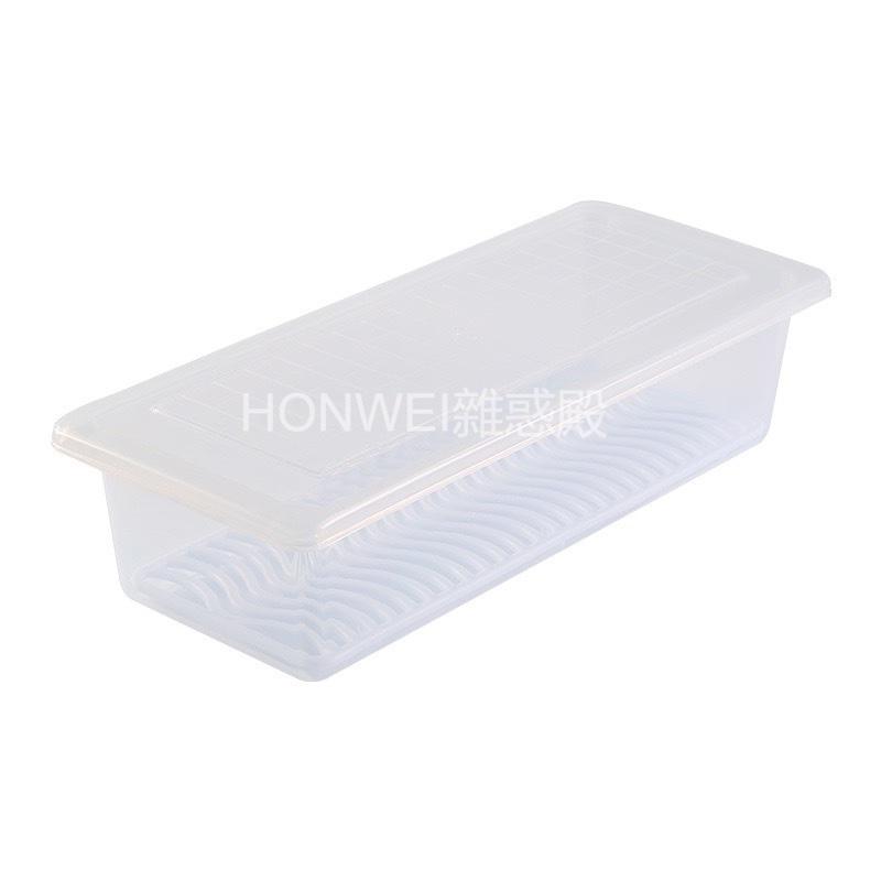 【台灣現貨火速寄出】瀝水保鮮盒 廚房冰箱 防潮 海鮮食物 密封收納盒 帶瀝水墊盒子-細節圖9