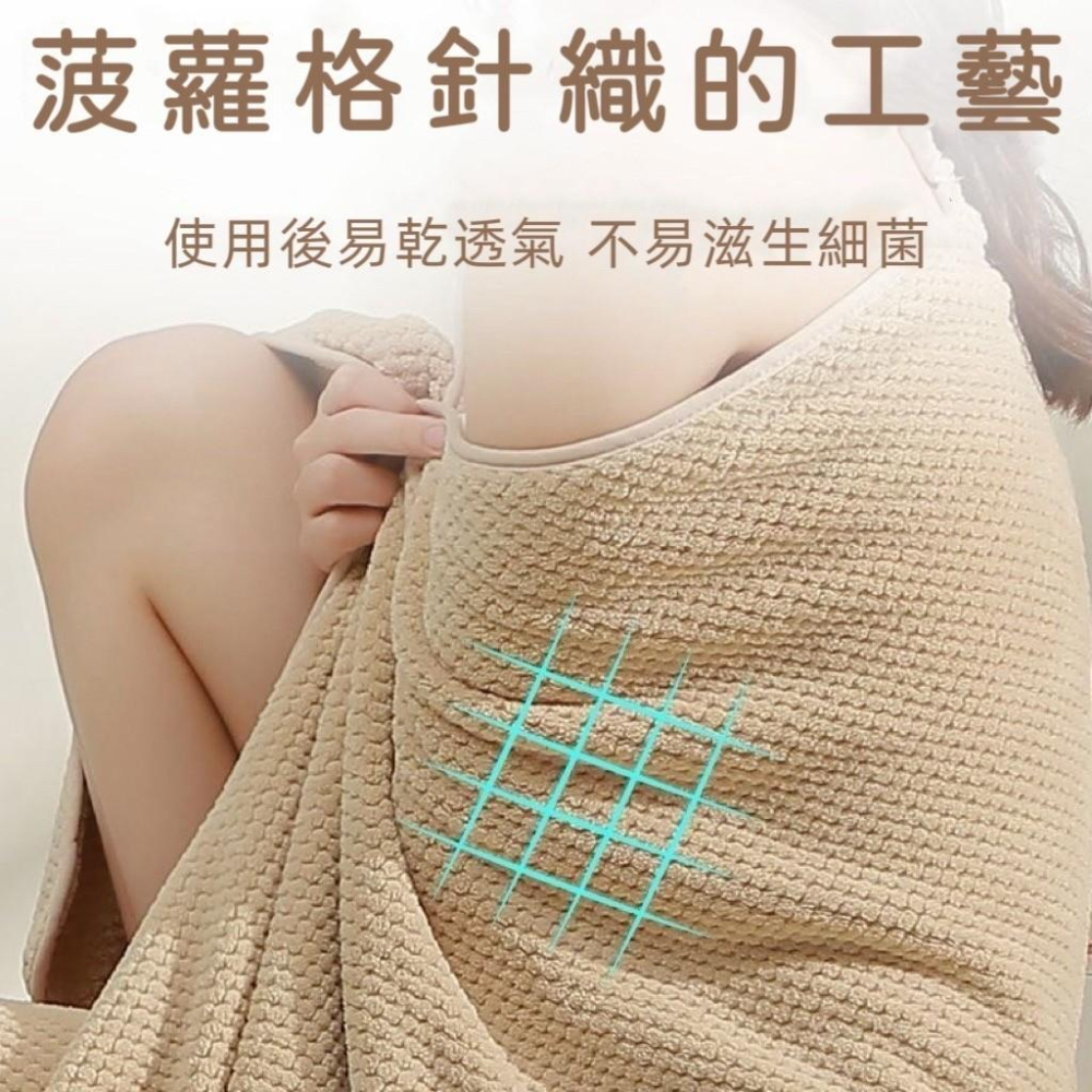【台灣現貨火速寄出】浴巾珊瑚絨 菠蘿格 家用 成人 吸水浴巾 毛巾 兒童 柔軟浴袍 沙灘巾-細節圖4