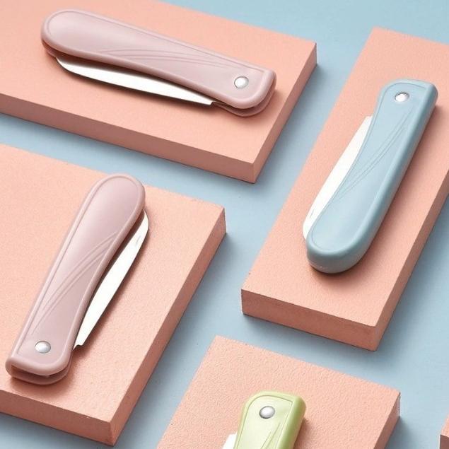 【台灣現貨火速寄出】不銹鋼折疊水果刀 果皮刀 家用小刀 折疊小刀 水果刀 便攜式水果刀-細節圖2