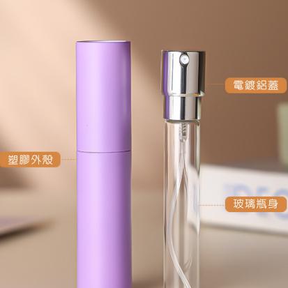 【台灣現貨火速寄出】旋轉香水瓶 10ml 噴霧玻璃瓶 定妝瓶 小樣瓶 旅行 出差 便利分裝瓶 X0015-細節圖5