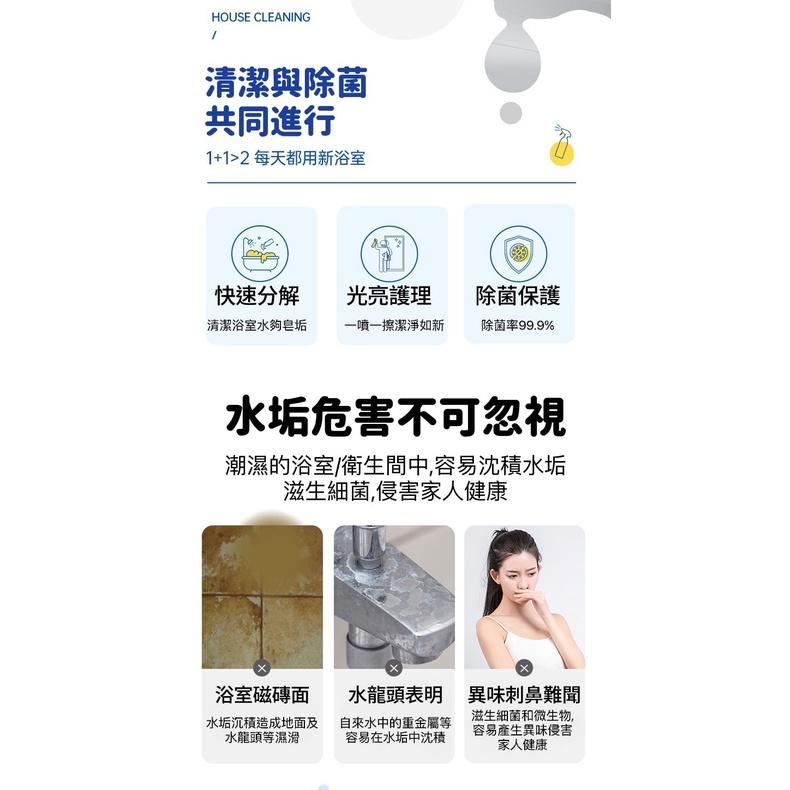 【台灣現貨火速寄出】水衛仕 玻璃清潔劑 浴室清潔劑 熱銷品 玻璃水垢清除劑 衛生間 廁所地磚-細節圖7