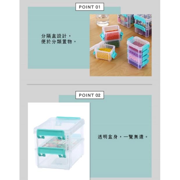 收納會社 聯府 高點連結盒CC104 CC203 CC303 CC402 CC502 CC602小物 零件 堆疊 台灣製-細節圖2