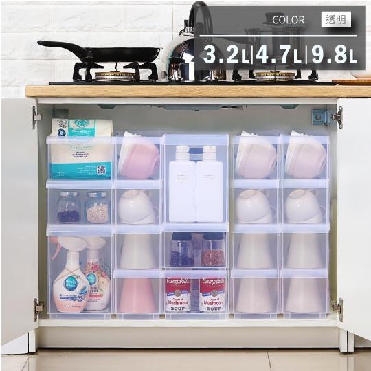 收納會社 聯府 LF2003 LF2004 LF2005 Fine隔板整理盒中附輪 收納盒 藥品收納盒 台灣製-細節圖3