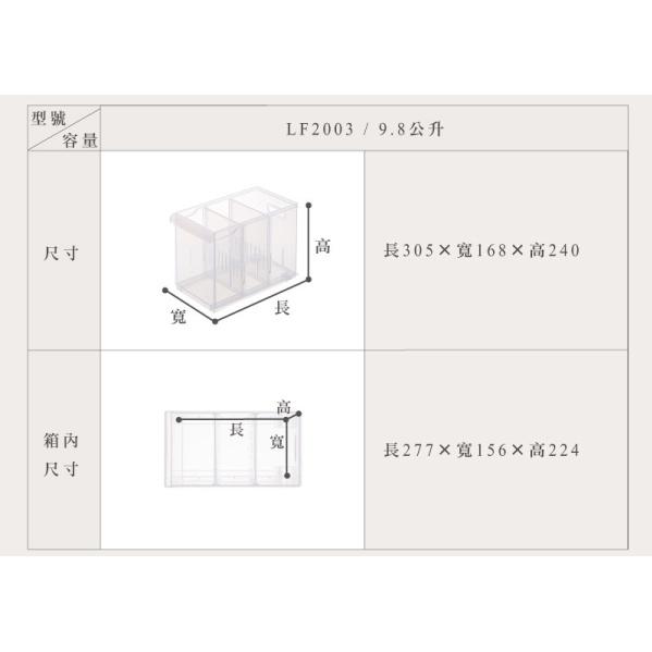 收納會社 聯府 LF2003 LF2004 LF2005 Fine隔板整理盒中附輪 收納盒 藥品收納盒 台灣製-細節圖7