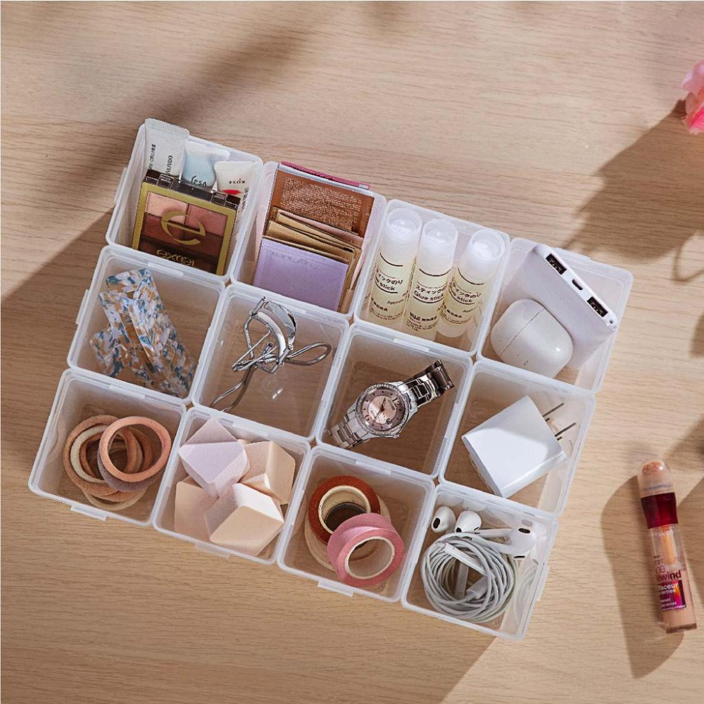 收納會社 聯府 UV603 中格格連接整理盒 無印風霧面收納盒-細節圖7