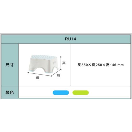 收納會社 聯府 RU14 繽紛止滑椅 浴室椅 矮凳 RU14 墊高椅 RU23 繽紛23CM止滑椅-細節圖5