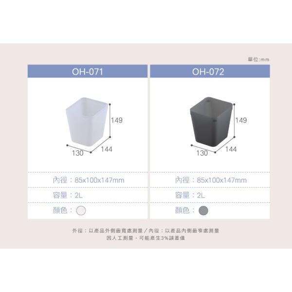 收納會社 聯府 OH071 OH072 透明 灰 寶來7號高型整理盒台灣製-細節圖6