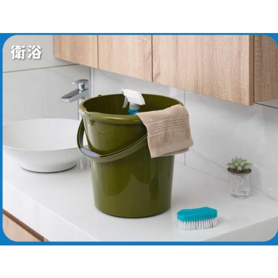 臺灣製 16L好提水桶 陸軍綠-細節圖7