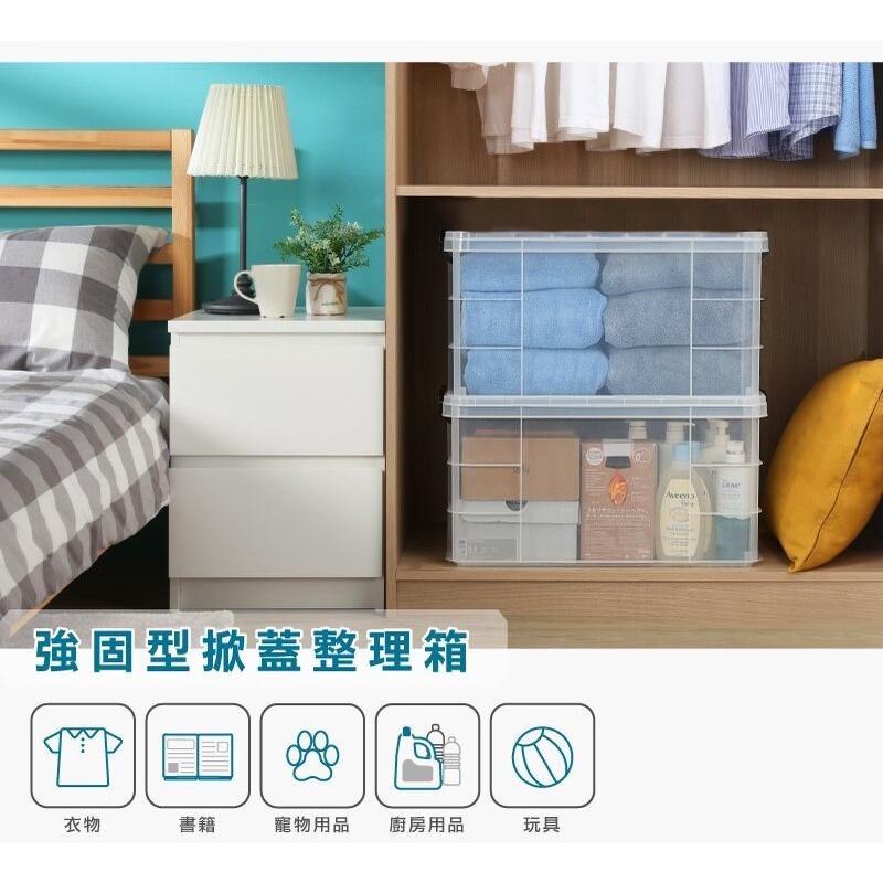 收納會社 聯府 K031 21L K032 45L 收納箱 置物箱MIT台灣製造 強固型掀蓋整理箱-細節圖5