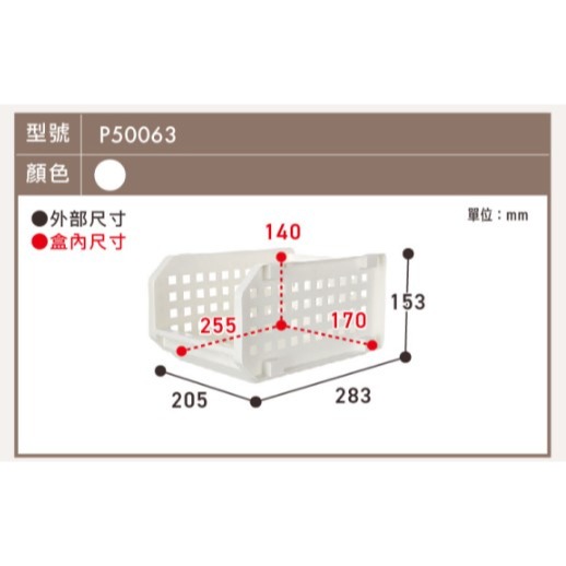 收納會社 聯府 P50063 1入 開放式整理架L3  可刷卡 鐵力士架 聯府 收納籃 賣場整理籃-細節圖8