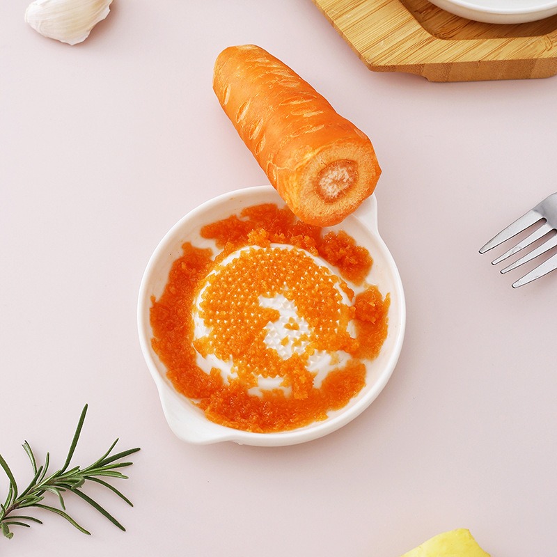 收納會社 日本 Echo 陶瓷 芥末 蘿蔔 磨泥器-細節圖3