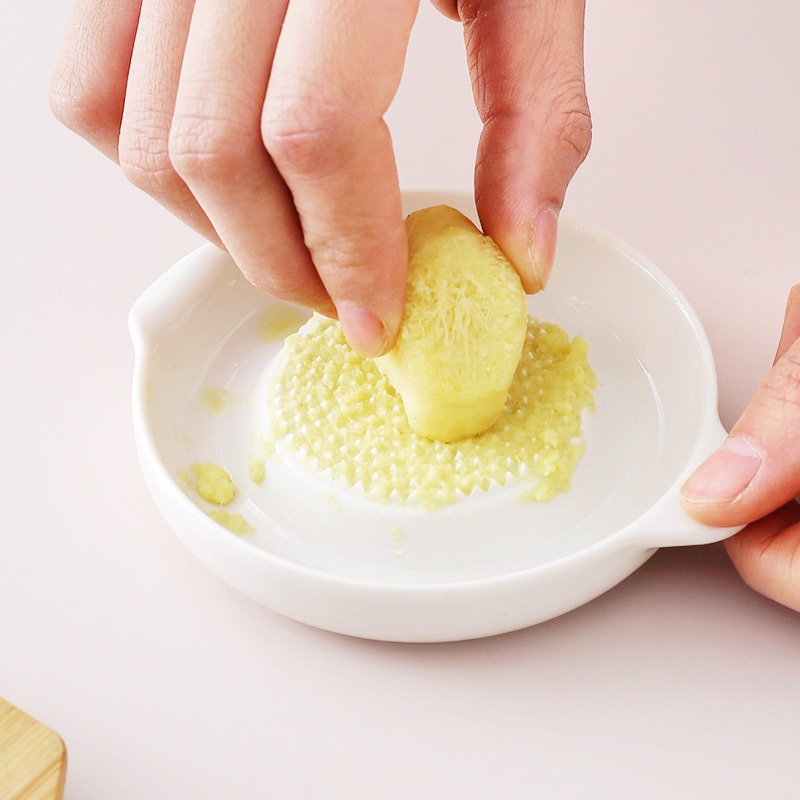 收納會社 日本 Echo 陶瓷 芥末 蘿蔔 磨泥器-細節圖5