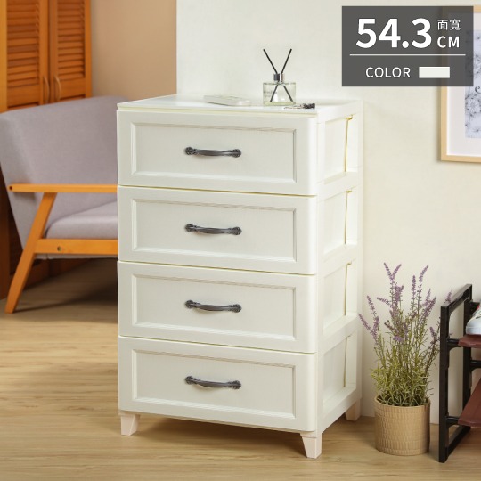 【收納会社】台灣製 聯府 WLK840 特大白橡木收納櫃(四層) 收納會社-細節圖2