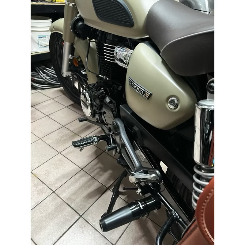 適用HONDA GB350 CB350/RS/pro/皇家版/機車改裝排氣管防摔柱/防摔棒/排氣管防摔球-細節圖2