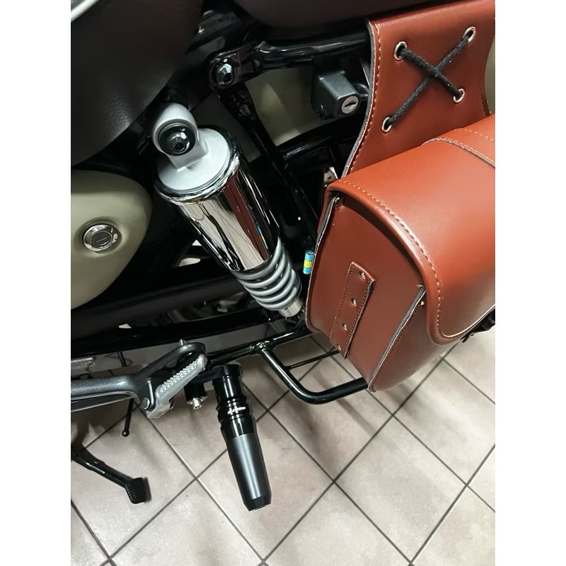 適用HONDA GB350 CB350/RS/pro/皇家版/機車改裝排氣管防摔柱/防摔棒/排氣管防摔球-細節圖3