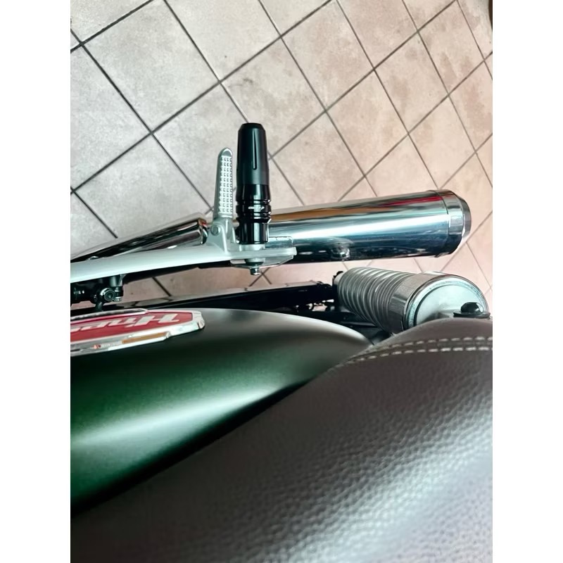 適用HONDA GB350 CB350/RS/pro/皇家版/機車改裝排氣管防摔柱/防摔棒/排氣管防摔球-細節圖5