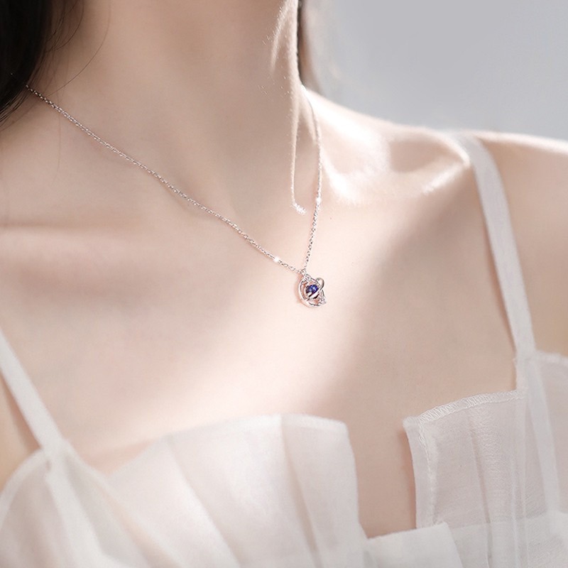 【GIFTME5台灣現貨】夢幻星球墜飾 墜鍊 飾品 禮物 項鍊 女生項鍊 女性飾品 項鏈 生日禮物 項鍊女-細節圖4