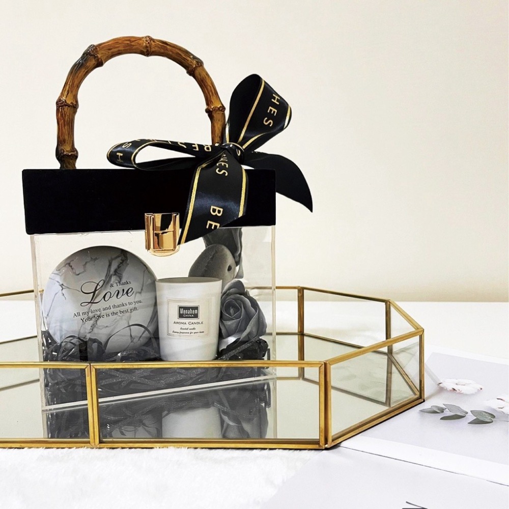 【GIFTME5台灣出貨】伴手禮 壓克力高級質感禮盒 母親節 婚禮小物 情人節 禮物盒 生日禮物 閨蜜 伴娘-細節圖4