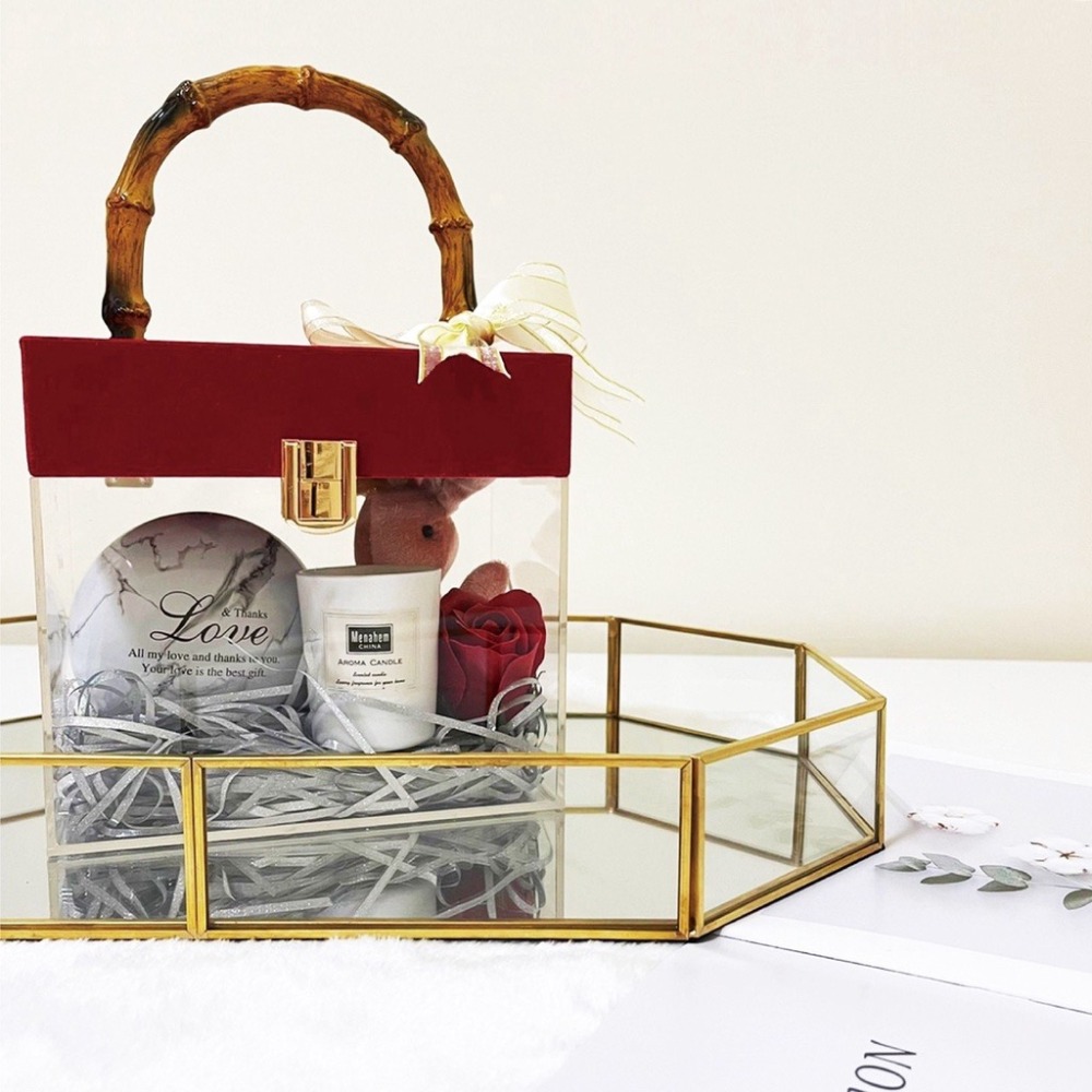 【GIFTME5台灣出貨】伴手禮 壓克力高級質感禮盒 母親節 婚禮小物 情人節 禮物盒 生日禮物 閨蜜 伴娘-細節圖5