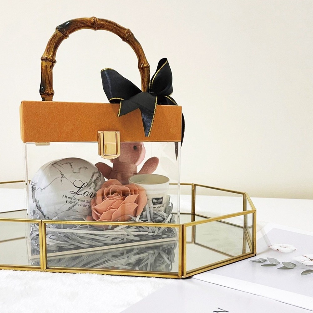 【GIFTME5台灣出貨】伴手禮 壓克力高級質感禮盒 母親節 婚禮小物 情人節 禮物盒 生日禮物 閨蜜 伴娘-細節圖6