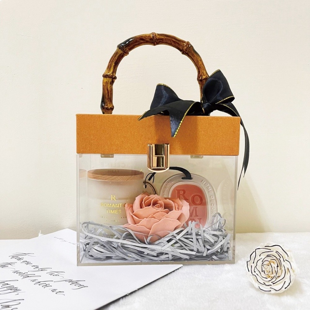 【GIFTME5台灣出貨】伴手禮 壓克力高級質感禮盒 母親節 婚禮小物 情人節 禮物盒 生日禮物 閨蜜 伴娘-細節圖9