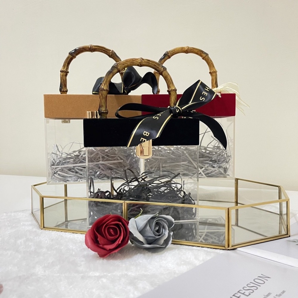 【GIFTME5台灣出貨】伴手禮 壓克力高級質感禮盒 母親節 婚禮小物 情人節 禮物盒 生日禮物 閨蜜 伴娘-細節圖11