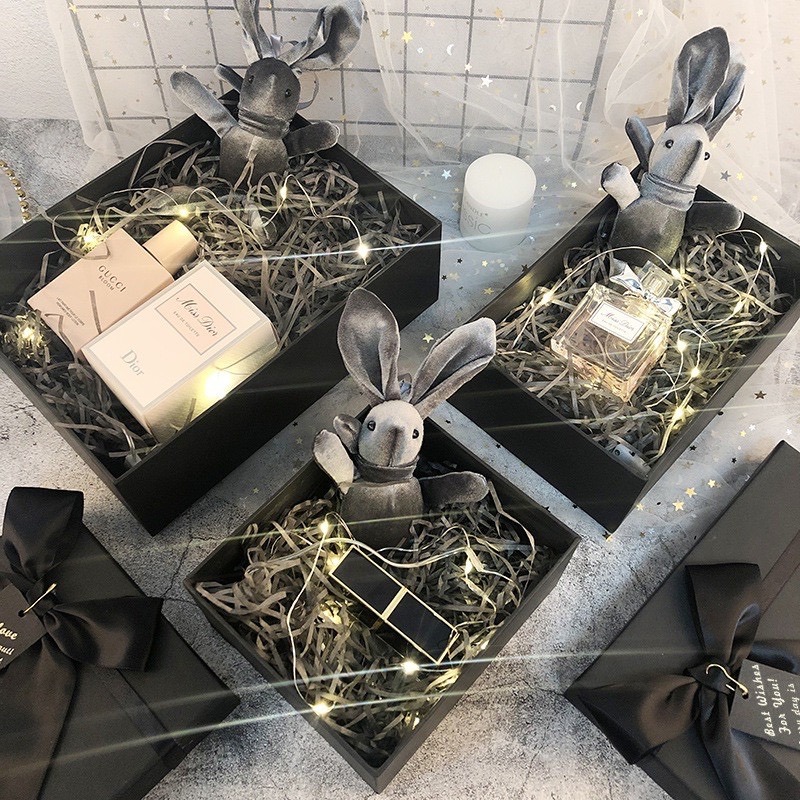 【GIFTME5台灣現貨】禮物盒 精美禮盒 驚喜盒 方形紳士黑禮盒 生日禮盒 情人節 禮物禮盒 紀念日禮物-細節圖7