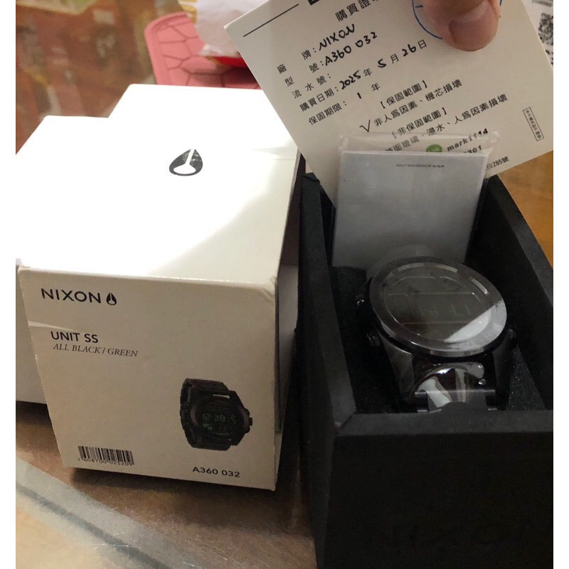 調整收藏~ 讓藏優惠 全新品~NIXON  (黑鋼）衝浪 冷光數位錶  A360 032-細節圖6