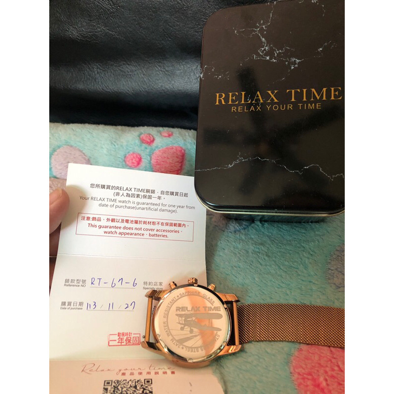 二手 如新 調整收藏  Relax Time   計時系列 型號RT-67-6-細節圖6