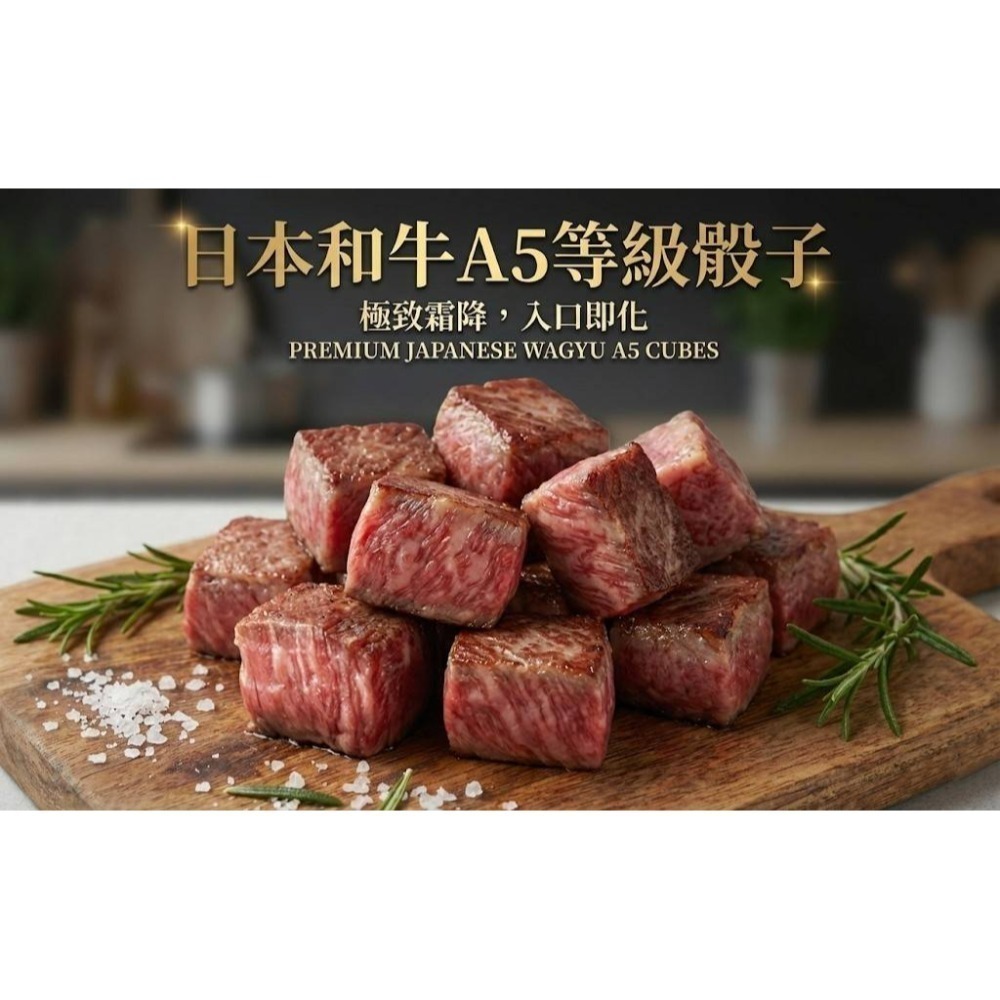 A5頂級和牛骰子肉(100g±10g)