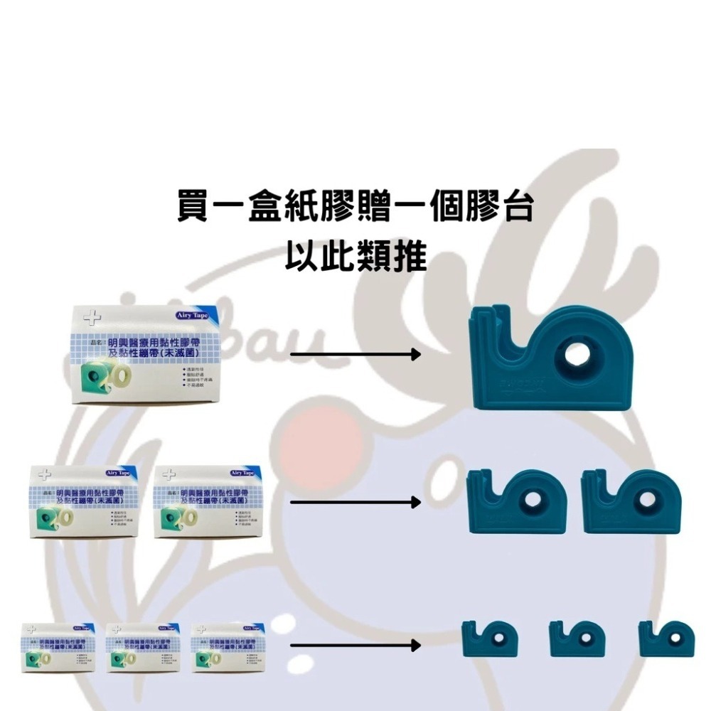 明興 透氣紙膠 透氣膠帶, 通氣紙膠 黏性膠帶, 美容美睫膠帶 買一盒加贈一個塑膠膠帶臺-細節圖6