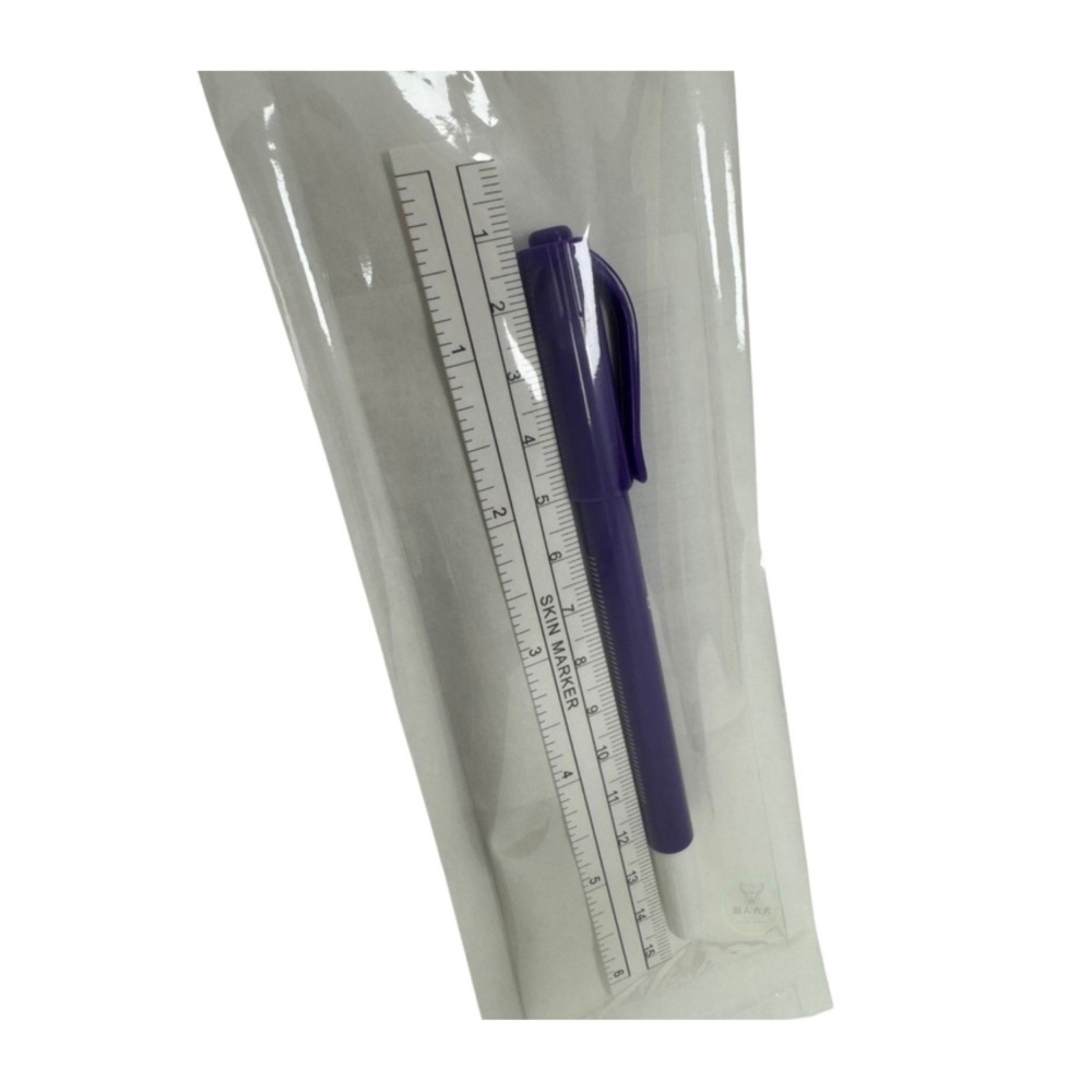 醫療級滅菌雙頭手術記號筆 手術筆 附15cm量尺 一次性使用 單入 ASM3000 台灣出貨-細節圖3