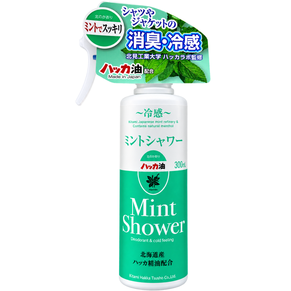 北見 Mint Shower 北見薄荷 衣物涼感噴霧 北海道日本製-細節圖2