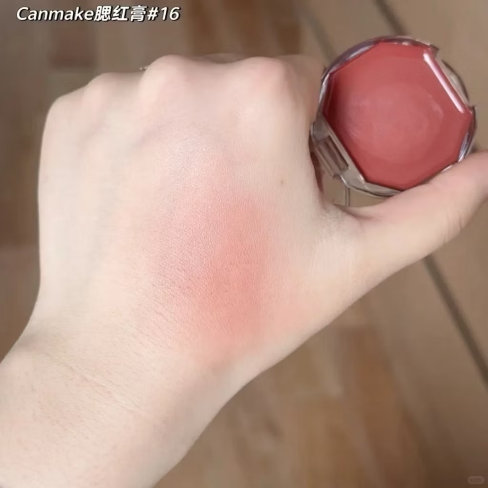 日本直送🌸在台現貨🌸CANMAKE 腮紅霜 水潤柔光腮紅霜 水潤柔霧腮紅霜-規格圖6