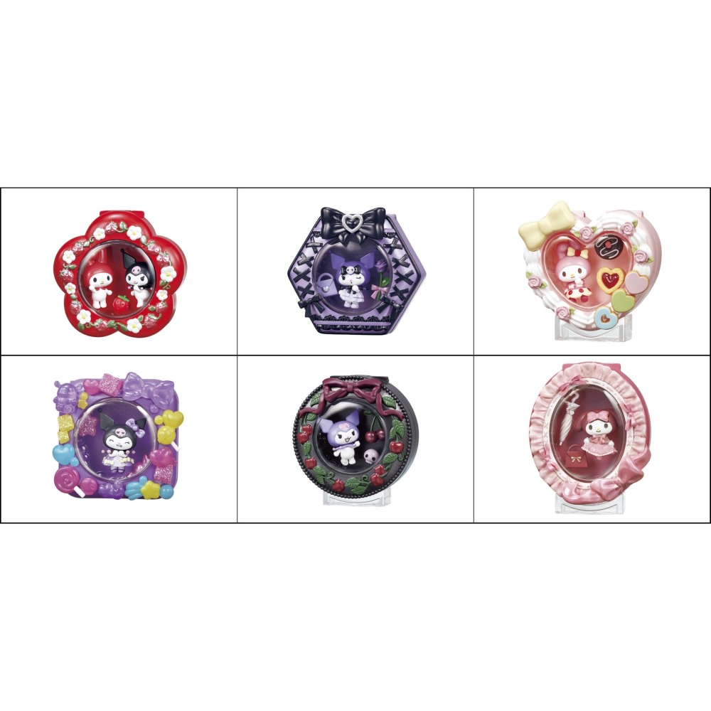 盒玩 Re-ment 美樂蒂 酷洛米 MELTY COMPACT-細節圖3